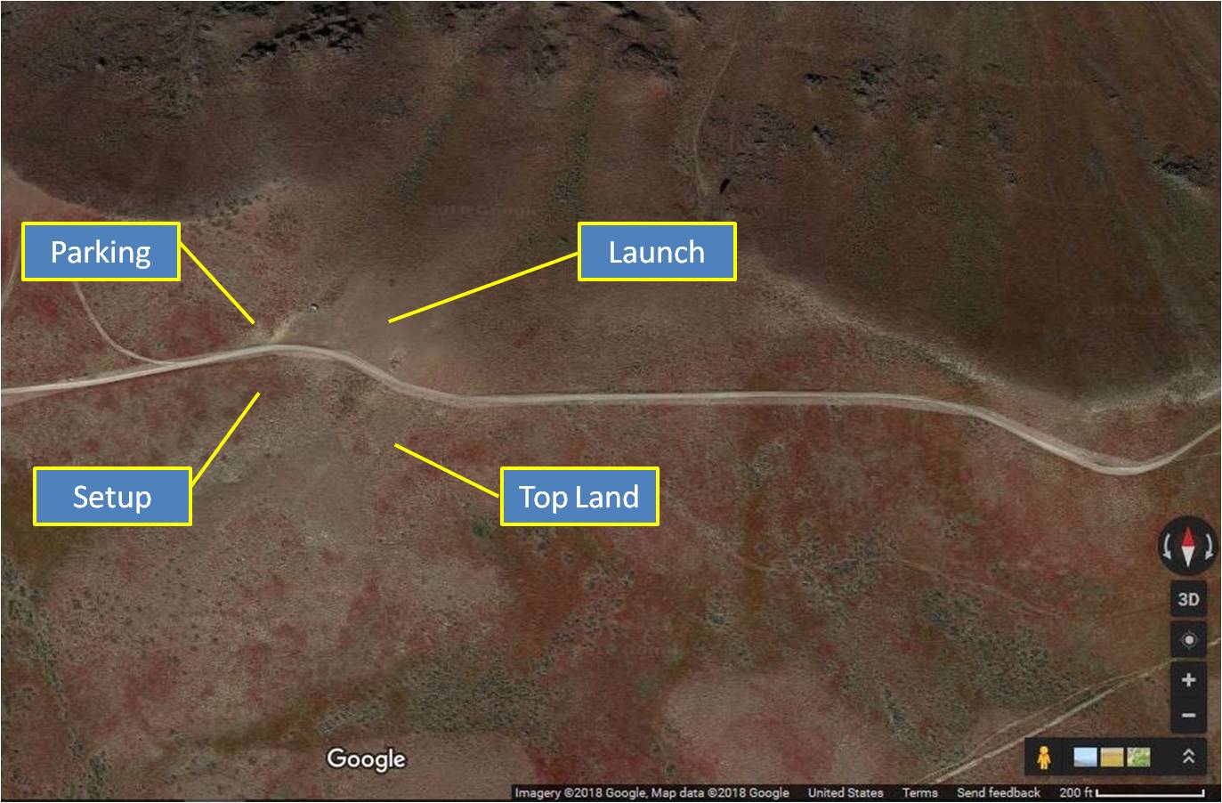 Saddle launch area